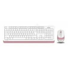 Set cu fir A4Tech F1010 White/Pink