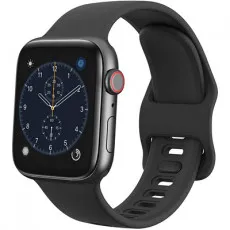 Ремешок AccExpert Apple Watch 38/40mm M/L Black (силикон) Ремешок AccExpert Apple Watch 38/40mm M/L Black (силикон)