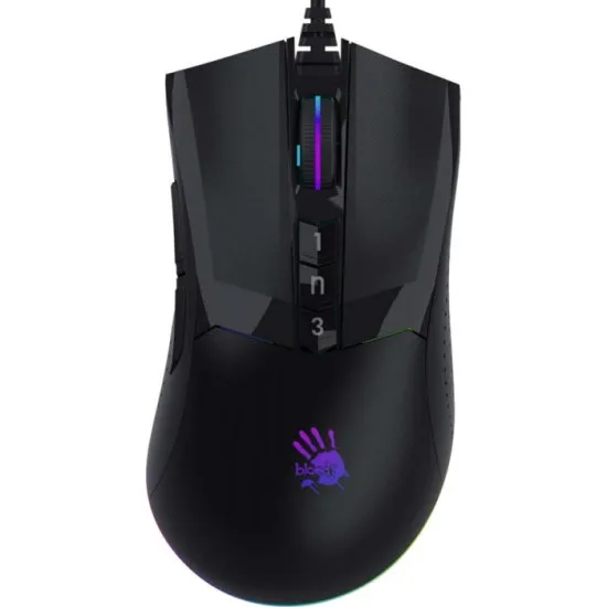 Mouse cu fir Bloody W90 Max Black