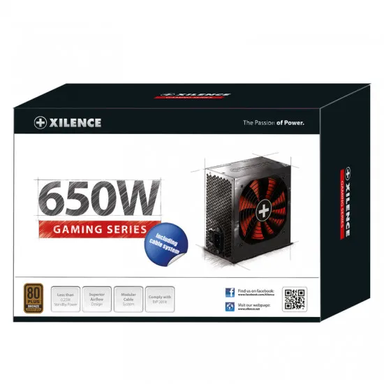 Блок питания ATX Xilence XP650R10, 650 Вт