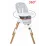 Scaun de hrănit BabyGo 360°, White