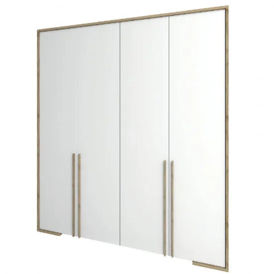 Шкаф Сокме ФРАНЧЕСКА ФРАНЧЕСКА 4Д (200 см), Дуб вотан /белый