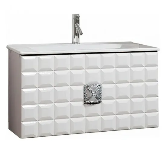 Unitate de vanitate КМК АДЕЛЬ (620) (0460.15) (62 cm), Белый глянец