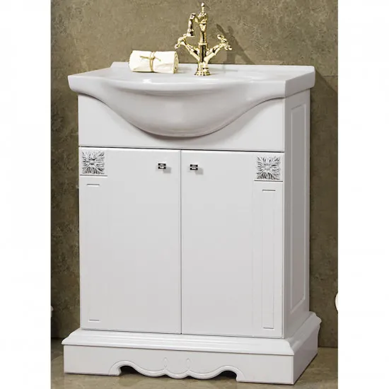 Unitate de vanitate КМК Amelia 650 (0455.1) (69 cm), Белый / серебро
