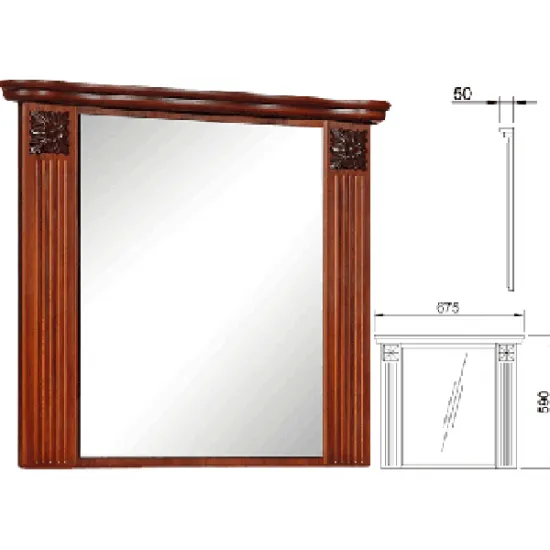Oglinda de perete КМК Bakkara (0453.2) (59 cm) , Дуб молочный