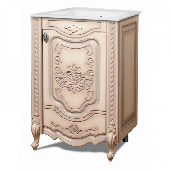 Unitate de vanitate КМК ВЕНЕЦИЯ 620 (0461.1) (62 cm), Дуб молочный