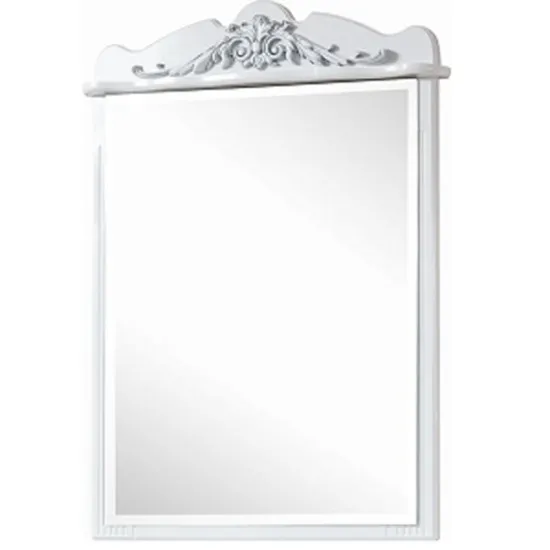 Зеркало настенное КМК ВЕРСАЛЬ (0454.4-01) (66 см) , Белая / патина золото