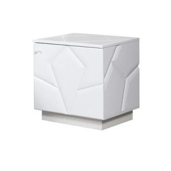 Прикроватная тумба KMK Кензо (0674.8) (50 см), Белый глянец