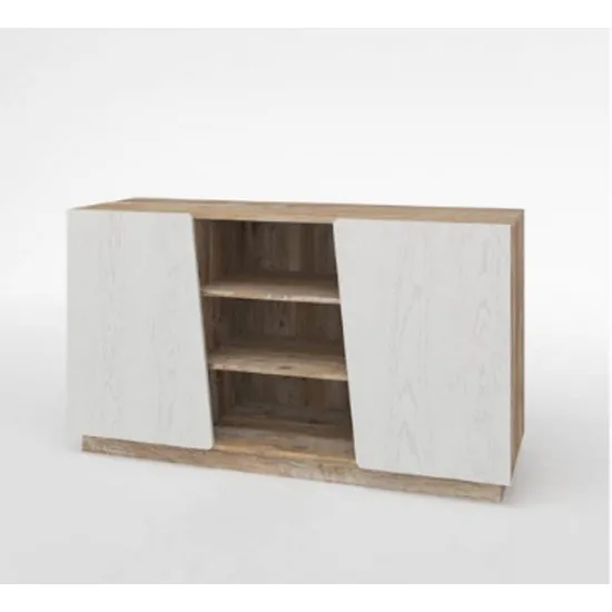 Тумба KMK ЛАЙТ (0551.5) (140 см) 2Д, Дуб юкон / Дуб полярный