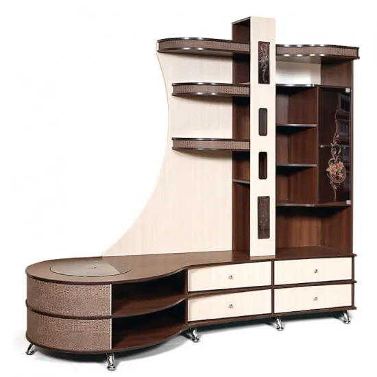 Living КМК Орфей 12 (0365.2) (240 cm), Орех шоколадный / венге светлый