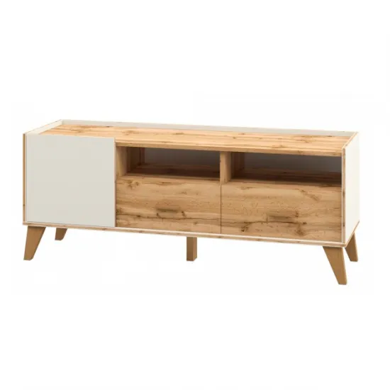 Тумба Neman Сканди МН-036-03 (124 см), Дуб вотан / Белый