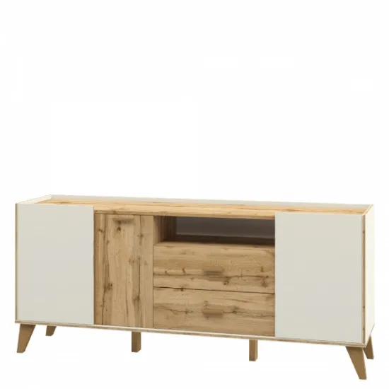 Тумба Neman Сканди МН-036-04 (174 см), Дуб вотан / Белый