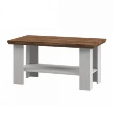 Măsuţă cafea Neman ТИВОЛИ МН-035-20, 102x55 cm, Белый Структурный / Дуб Стирлинг