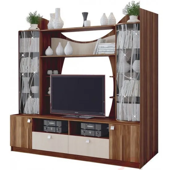 Comoda TV SV - Мебель ГАММА 15 (200 cm), Слива Валис / Дуб Млечный