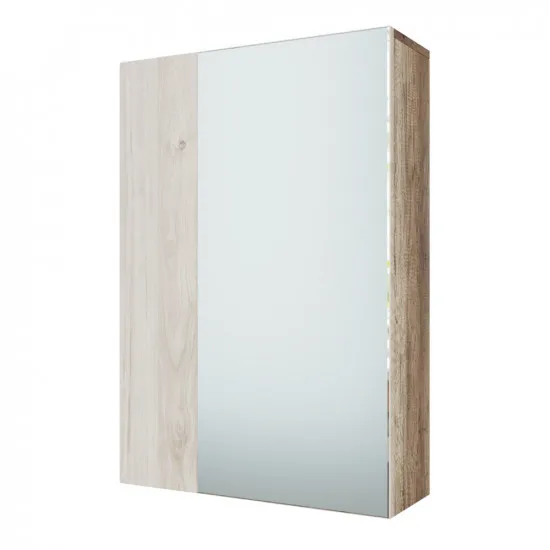 Dulap de perete SV - Мебель ВИЗИТ 1 (55 cm) ( с зеркалом), Каньон светлый / Гикори светлый