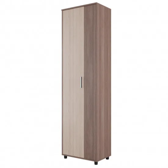 Dulap pentru haine cu 2 uși SV - Мебель ПРИХОЖАЯ № 2 (60 cm), Ясень шимо светлый / ясень шимо темный