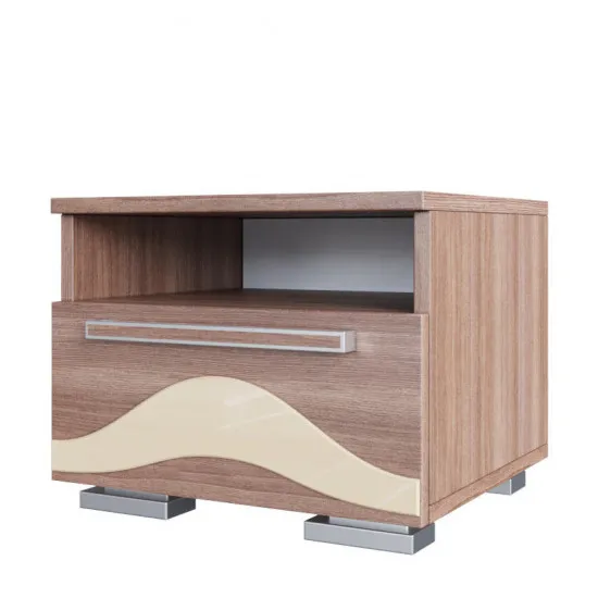 Noptieră SV - Мебель ЛАГУНА 5 (46 cm), Ясень шимо темный / Ясень шимо св