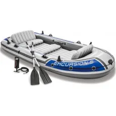 Barcă Intex Excursion 5 cu vâsle și pompă (68325) Barcă Intex Excursion 5 cu vâsle și pompă (68325)