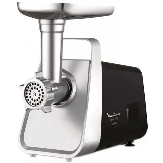 Maşină de tocat carne Moulinex ME3078, Black/Inox