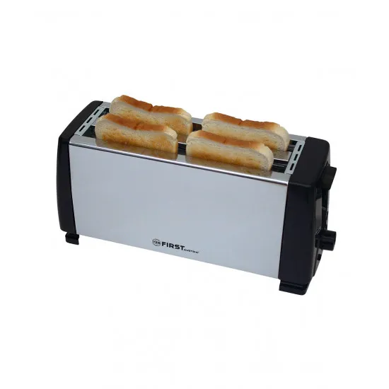 Prăjitor de pâine First FA-5367-CH Gray/Black (1400 W)