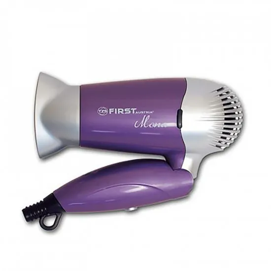 Uscător de păr compact First FA-5662-2-PU, 1200 W, Violet/Silver