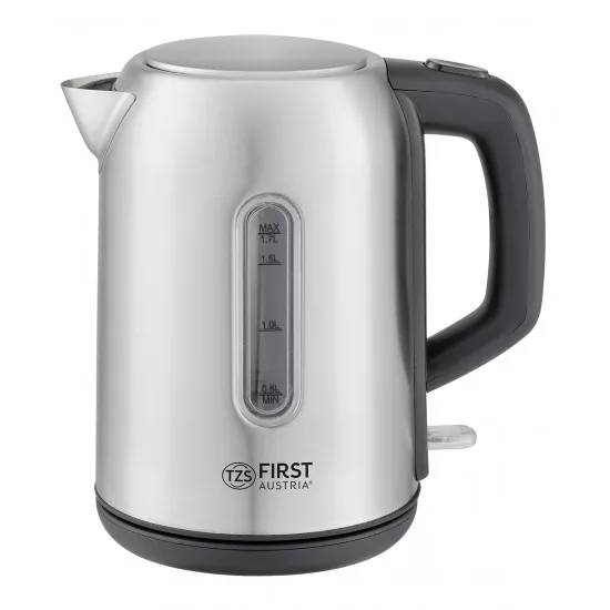 Электрочайник First FA-5409-5 Inox/Black (1,7 л/2200 Вт)