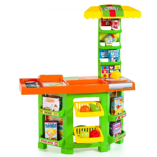 Molto 16180 Set de joaca Joc Supermarket, 14 piese