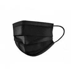 Mască de protecție de unică folosință Helmet, 3 straturi , cutie/50buc Negre