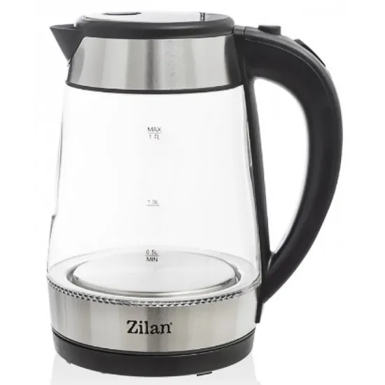 Электрочайник Zilan ZLN3963, Inox/Black