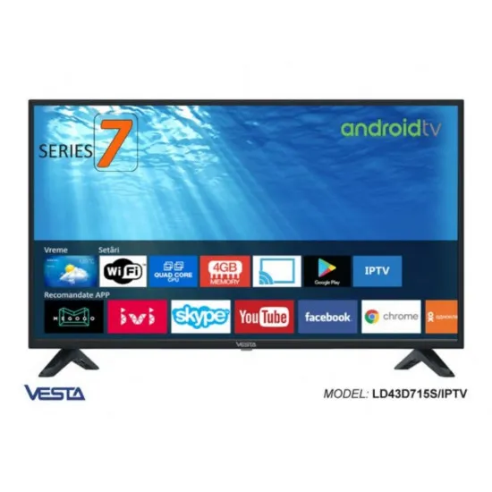Televizor LED 45 " Vesta LD45D772S, Black