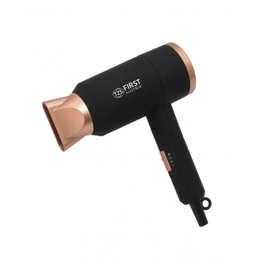 Uscător de păr compact First FA-5653-5, 1800 W, Black/Gold