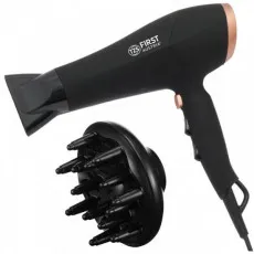 Uscător de păr First FA-5654-8, 2200 W, Black/Gold Uscător de păr First FA-5654-8, 2200 W, Black/Gold