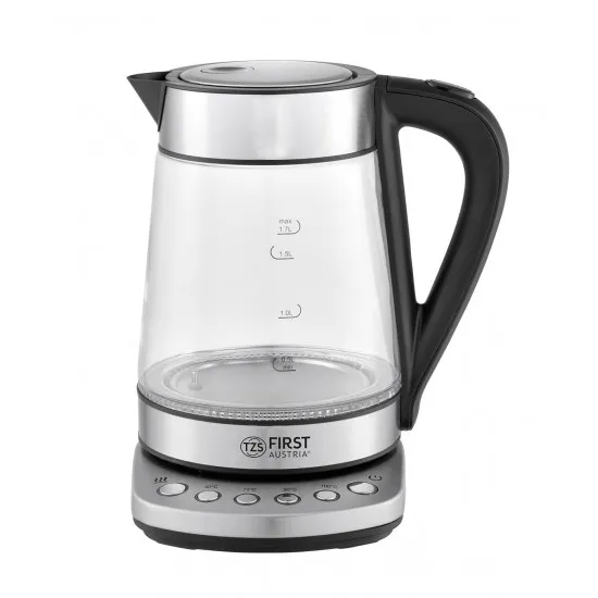 Fierbător electric First FA-5405-9 Inox/Black (1,7 l/2200 W)