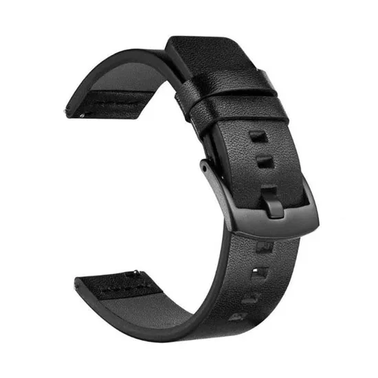 CureluÈ?Ä? Xiaomi Amazfit 22mm Black (piele ecologica)