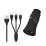 Încărcător auto WK Desing WP-C13, Black (Lightning/Micro USB/USB Type-C)