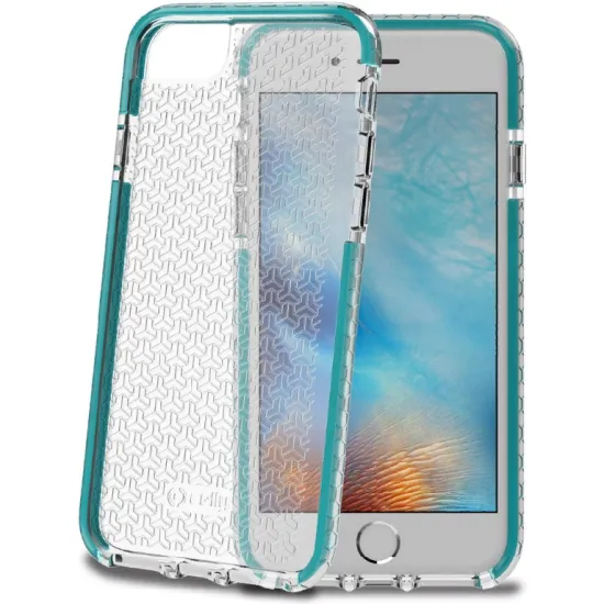 Husă Celly Prysma pentru iPhone 6/7/8, Blue/Transparent