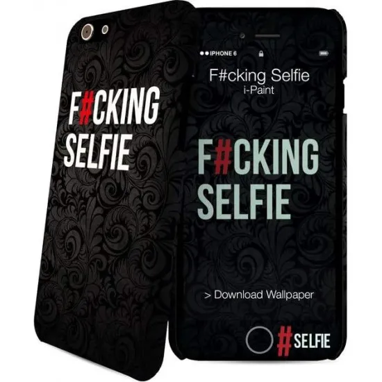 Чехол I-Paint 110546 F#cking Selfie для iPhone 5/5s, Black