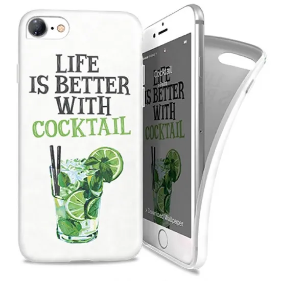 Чехол I-Paint Cocktail для iPhone 7/8, White