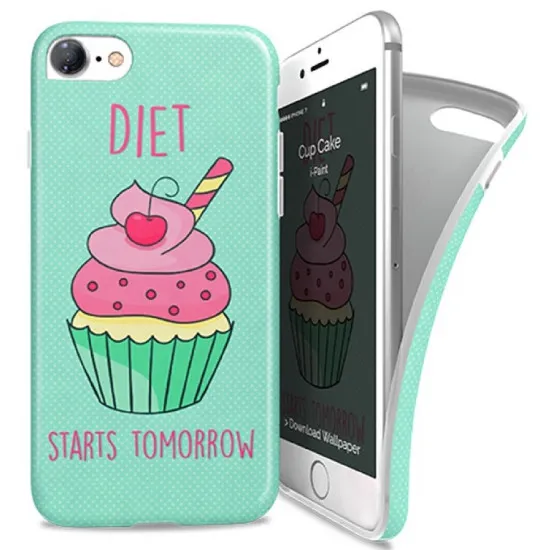 Чехол I-Paint Cup Cake для iPhone 7/8, Green