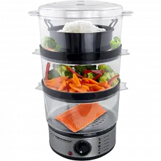 Пароварка Esperanza Volcano EKG009, Inox/Black Пароварка Esperanza Volcano EKG009, Inox/Black