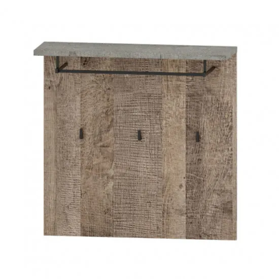 Вешалка настенная Sokme БАРИ, Вудкон / дуб гранж