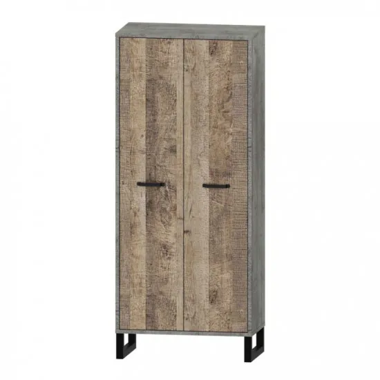 Шкаф Сокме БАРИ 2Д (80 см), вудкон / дуб гранж