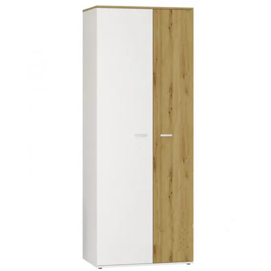 Шкаф Сокме БАРСЕЛОНА 2Д (80.3 см), Дуб артисан / Белый