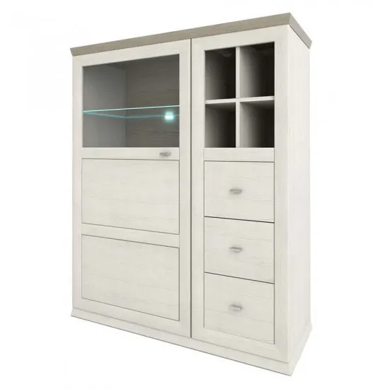 Комод Sokme Орегон (1100 1Д3Ш) (110.2 см), Пино аурелио / Мадагаскар / нельсон