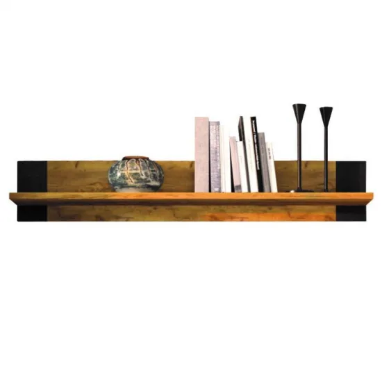 Raft de perete Sokme Олд Вуд (1156 mm), дуб крафт золотой/черный