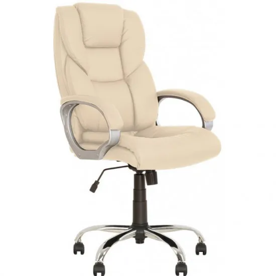 Fotoliu de birou Nowy Styl Morfeo Chrome ECO 07, Milky