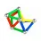 Leantoys 659 Set constructor magnetic Magnastix 188 elemente