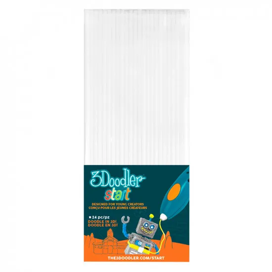 3Doodler Start 3DS-ECO01-WHITE-24 Набор стержней для 3D ручки Белый