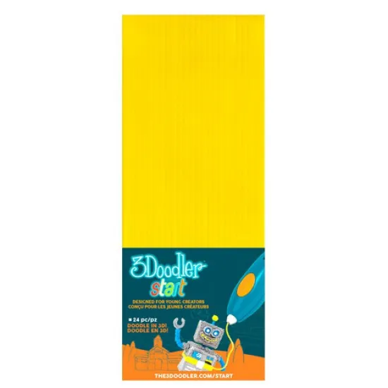 3Doodler Start 3DS-ECO04-YELLOW-24 Набор стержней для 3D ручки Желтый