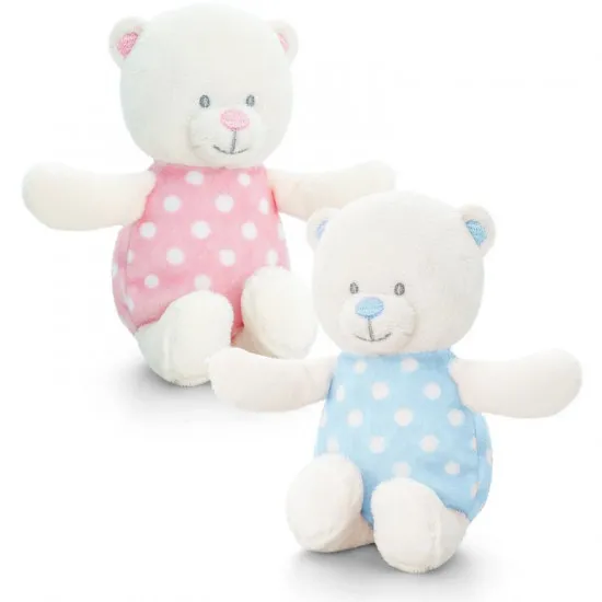 Keel Toys SN0768 Мягкая игрушка Медвежонок-погремушка Baby Bear Rattle, 13cm